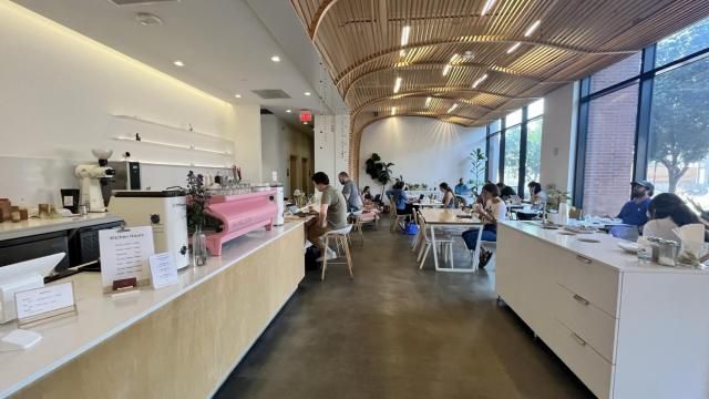 Inside Heirloom coffee, tea and sake