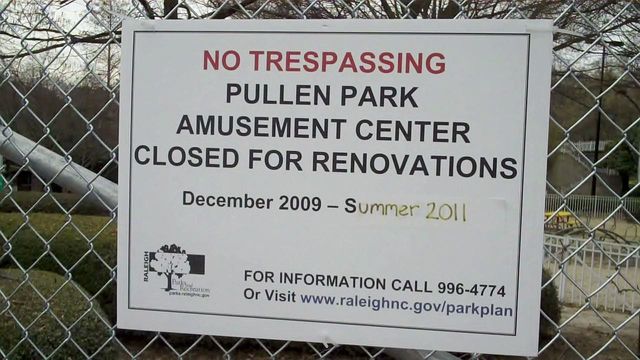 Pullen Park dismantled