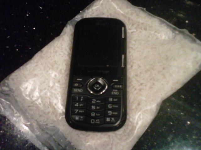Waterlogged cell phone