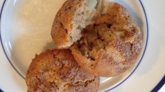 Spiced pear muffins