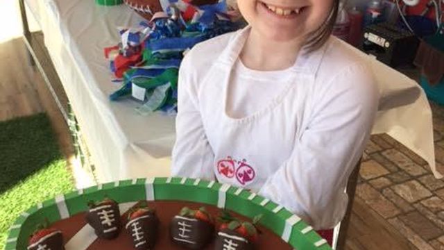 Chocolate Strawberry Footballs from Flour Power Kids Cooking Studio