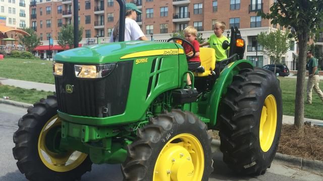 touch a tractor