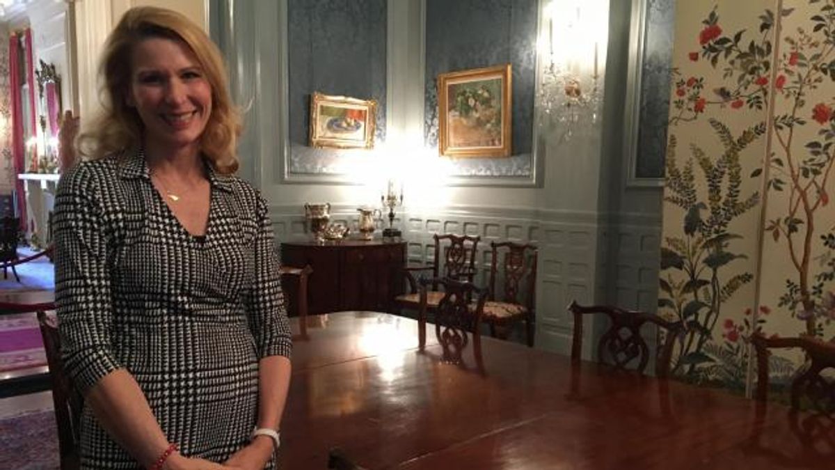 First Lady Kristin Cooper in the Executive  Mansion