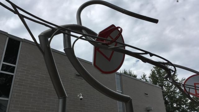 Hoops Playing Hoops at Halifax Park Playground