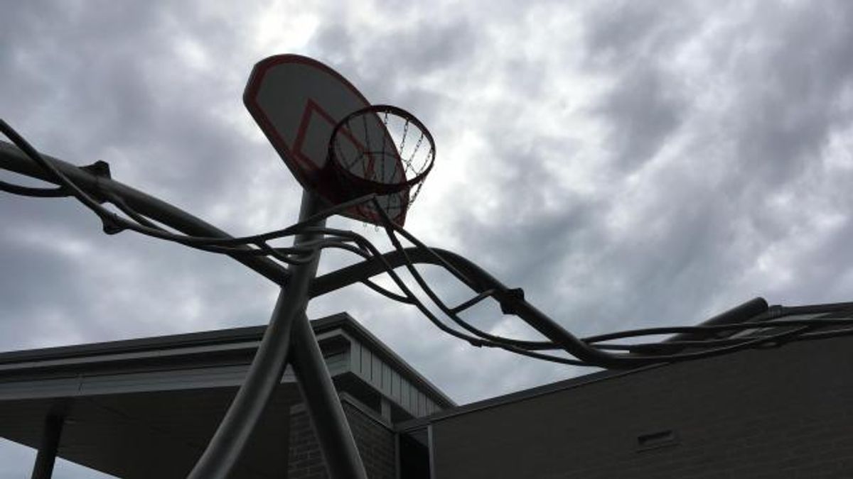 Hoops Playing Hoops at Halifax Park Playground