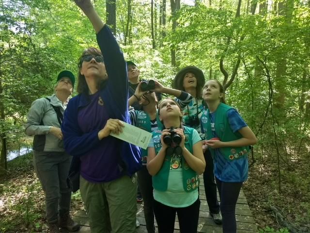 Birding with the Girl Scouts