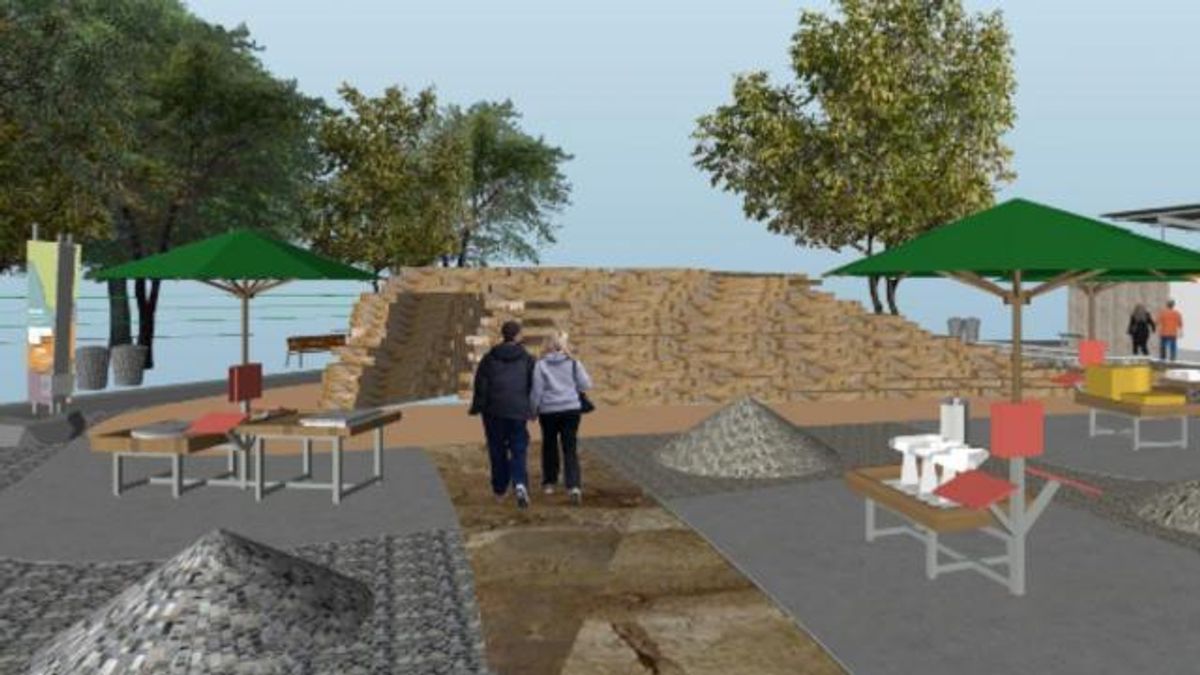 A rendering of Earth Moves, a new exhibit to open at the Museum of Life and Science in 2019