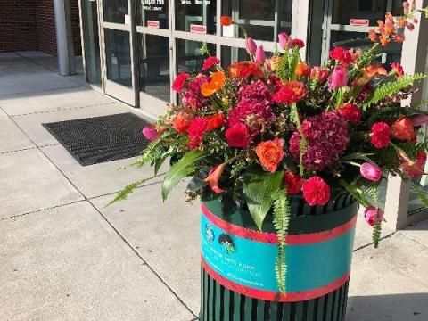 Trash Can Bouquet
