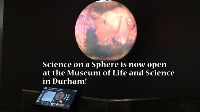 Science on a Sphere at the Museum of Life and Science
