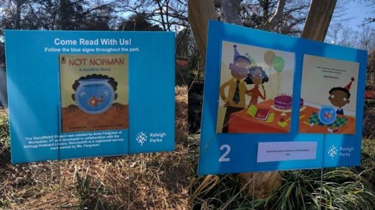 StoryWalk at Pullen Park