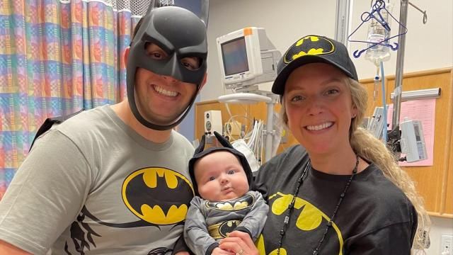 Cole Baranowski and his parents