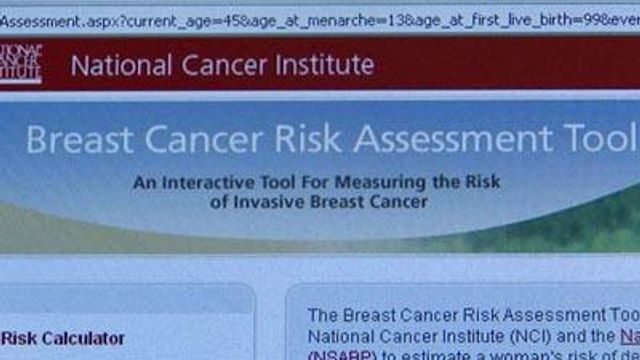 Online tool calculates breast cancer risk