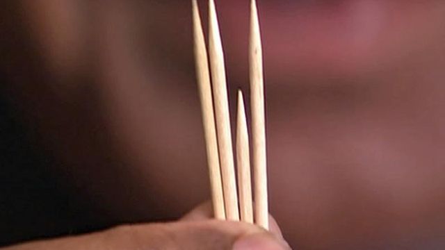 Toothpicks effective as acupuncture