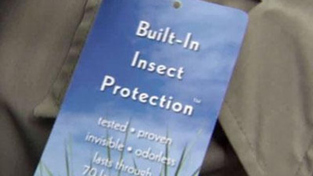 Clothes can turn off insects