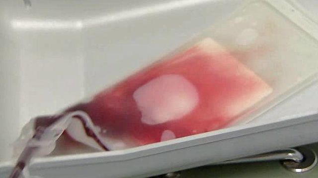 Core blood being used on to treat cerebral palsy