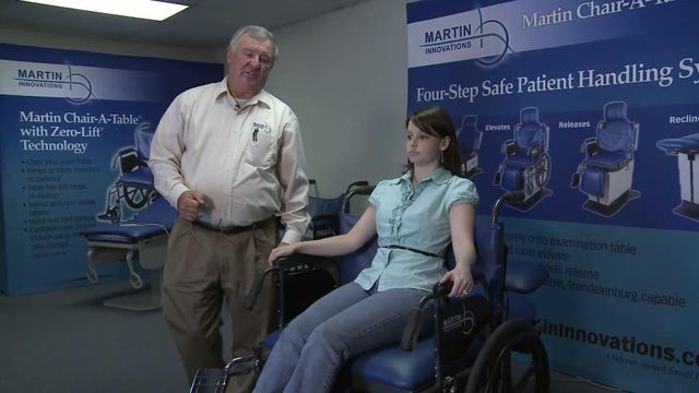 Invention eases exams for those with limited mobility