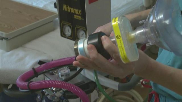 Laughing gas offered for childbirth at UNC Hospitals