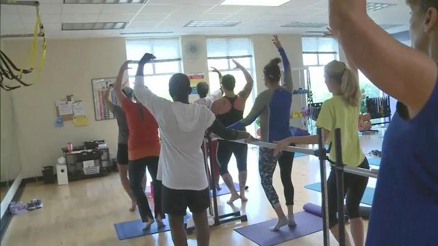 Barre Pilates borrows from both to strengthen muscles Abstract
