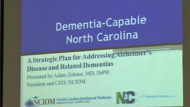 Task force outlines plan for NC to support Alzheimer's care