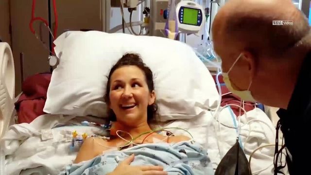 Powerful video of woman taking first breath with new lungs goes viral