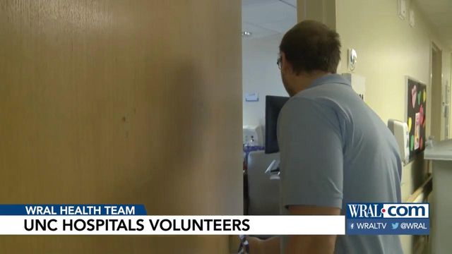 With visits limited, UNC Hospitals volunteers keep patients company
