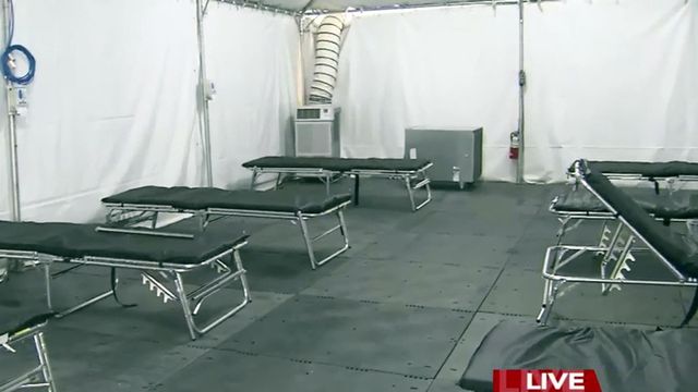 Tents could help separate virus patients from others at hospitals