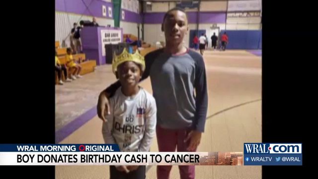 Durham boy donates his birthday money to fight cancer