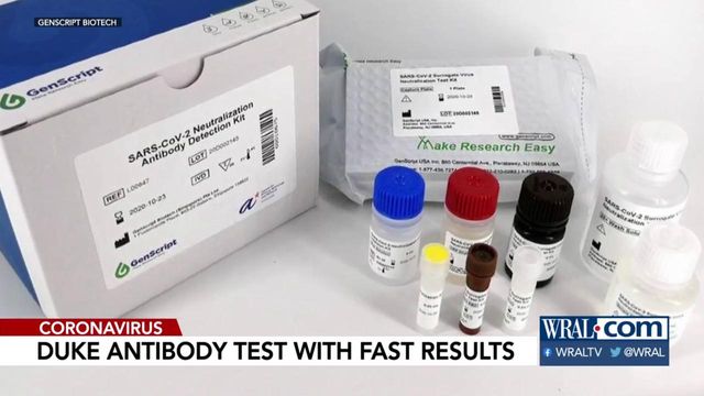 Duke antibody test returns fast results