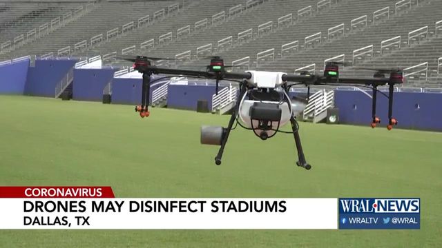 Drones may disinfect stadiums