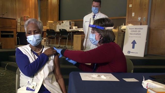 Coronavirus vaccinations underway at some NC hospitals
