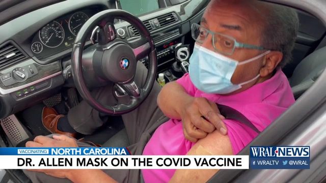 WRAL's Dr. Mask practicing what he preaches in showing off 2nd COVID-19 shot