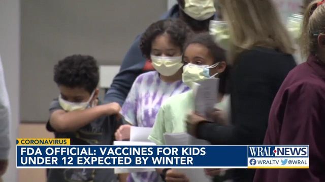 FDA official expects vaccine for kids ready by winter