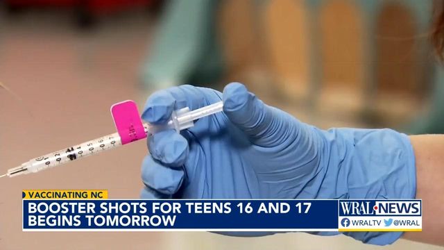 Teens able to roll up sleeve, receive COVID booster shot ahead of the holidays 