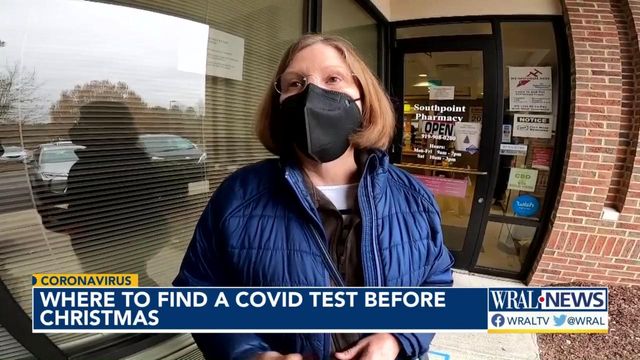 Where to find a COVID-19 test before Christmas