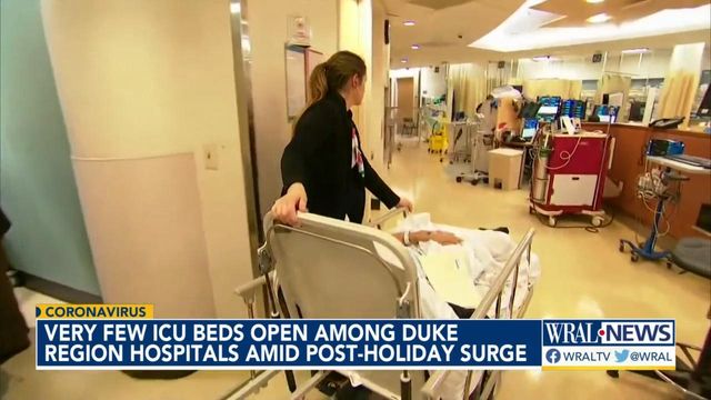 There are very few ICU beds left across Duke Health system 