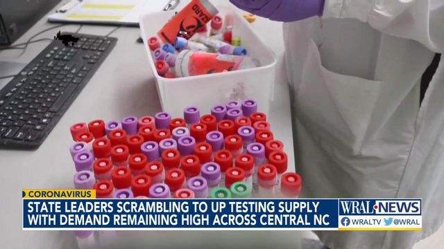 State leaders scrambling to up COVID testing supply 