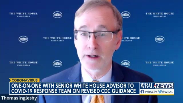 Top White House COVID adviser speaks one-on-one with WRAL's David Crabtree