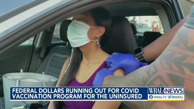 Federal money running out for vaccination program for the uninsured 