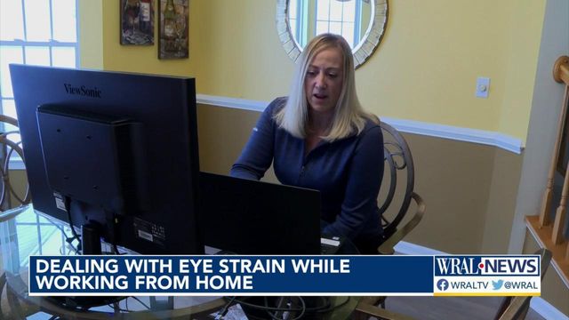 Dealing with eyestrain while working from home 