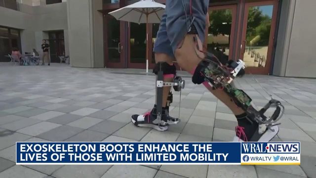 Faster, stronger: Robotic boots, arm extenders help people do jobs with new ease