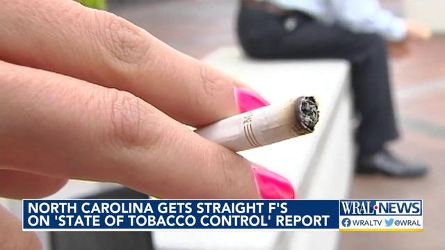 North Carolina gets straight F's on 'State of Tobacco Control' report