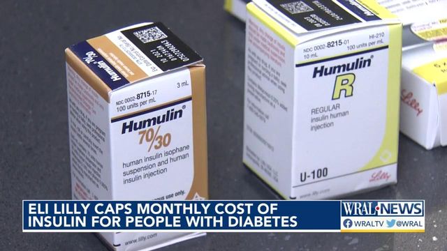 Eli Lilly caps monthly cost of insulin 