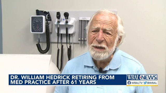 Dr. William Hedrick retiring from medical practice after 61 years