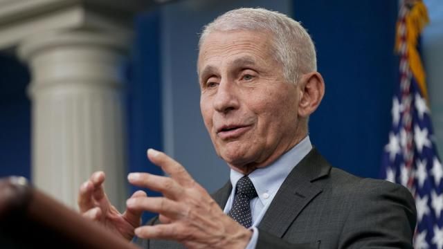 FILE - Dr. Anthony Fauci, Director of the National Institute of Allergy and Infectious Diseases, speaks during a press briefing at the White House, Tuesday, Nov. 22, 2022, in Washington. Viking announced Thursday that Fauci's memoir, “On Call: A Doctor’s Journey in Public Service” will be published in June 18. (AP Photo/Patrick Semansky, File) FILE - Dr. Anthony Fauci, Director of the National Institute of Allergy and Infectious Diseases, speaks during a press briefing at the White House, Tuesday, Nov. 22, 2022, in Washington. Viking announced Thursday that Fauci's memoir, “On Call: A Doctor’s Journey in Public Service” will be published in June 18. (AP Photo/Patrick Semansky, File)