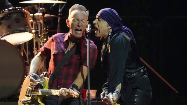 Bruce Springsteen, left, and Stevie Van Zandt, right, sing during a concert of Bruce Springsteen and The E Street Band World Tour 2024 performance Tuesday, March 19, 2024, in Phoenix. (AP Photo/Ross D. Franklin) Bruce Springsteen, left, and Stevie Van Zandt, right, sing during a concert of Bruce Springsteen and The E Street Band World Tour 2024 performance Tuesday, March 19, 2024, in Phoenix. (AP Photo/Ross D. Franklin)