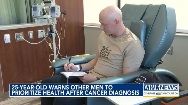 Lump, cancer, chemo: Young husband hopes his story inspires others to seek help