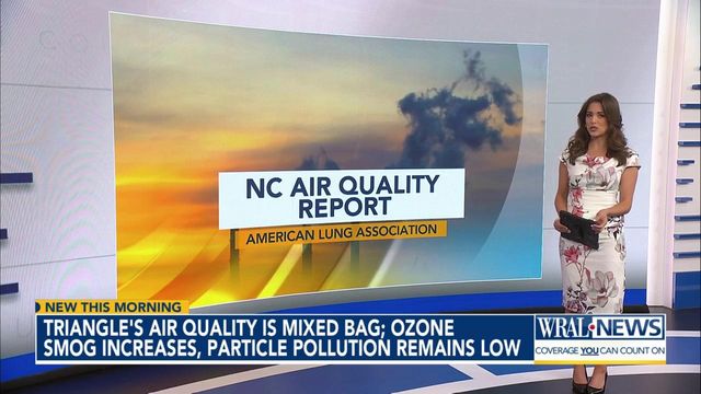 Triangle's air quality a mixed bag, ozone smog increases as particle pollution remains low