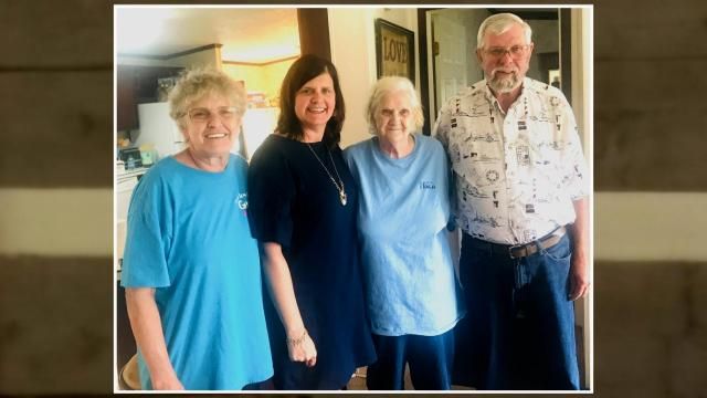 Sarah Cope, second from left, worries her mother won't be able to afford the case she needs if Medicaid is cut. (Family photo)