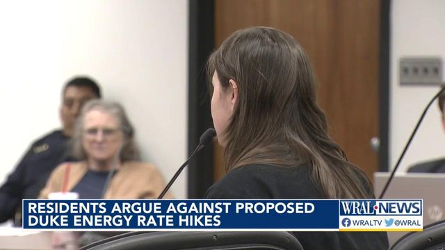 Residents argue against proposed Duke Energy rate hikes