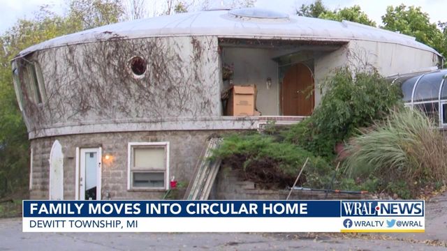 Family moves into circular home featuring lots of twists and turns